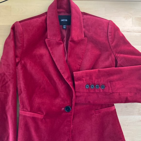 Red Velvet Jacob Blazer size XSmall - Picture 3 of 4